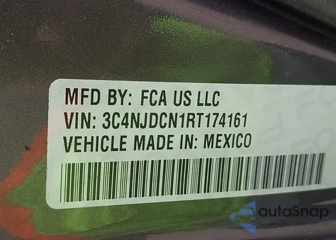 2024 Jeep Compass Limited 4X4 from USA, damaged, VIN 3C4NJDCN1RT174161